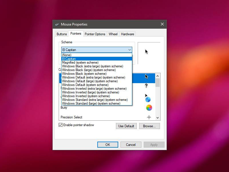 mac cursor download for windows 7